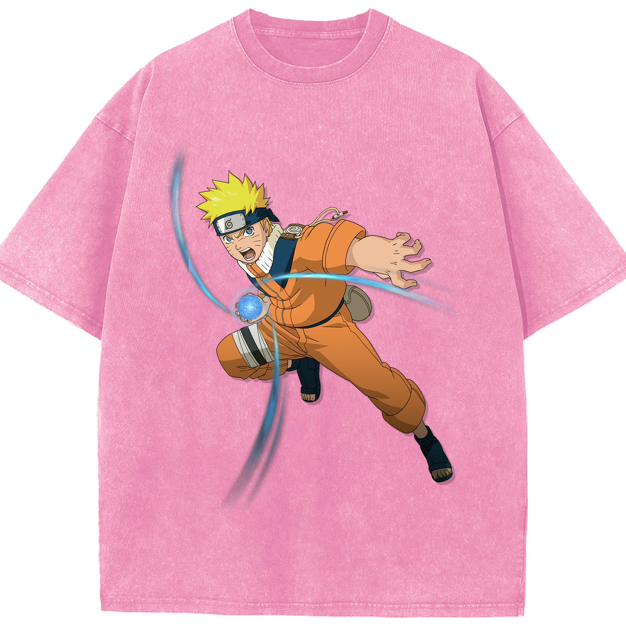 （画像用） NARUTO -ナルト- うずまき ナルト Uzumaki Naruto 綿100% ヴィンテージ風 半袖Tシャツ（フロントプリント）